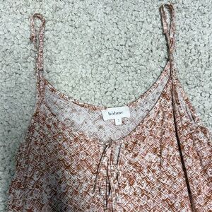 Böhme Women's Pink/Orange Patterned Maxi Dress